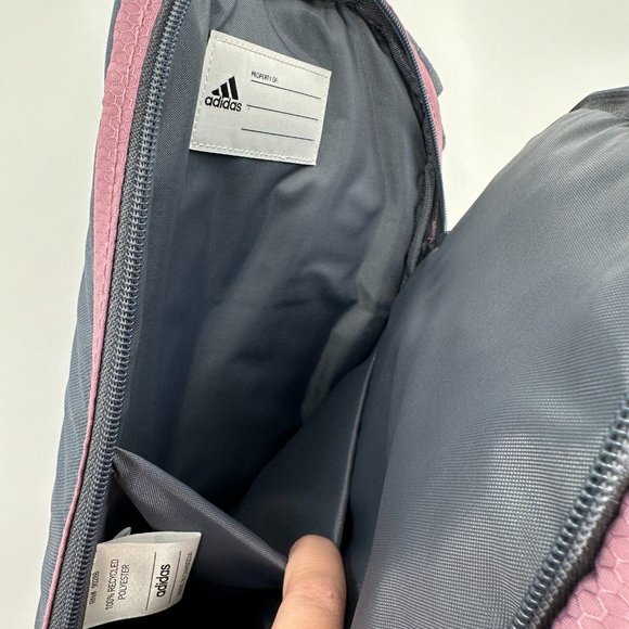 adidas Prime Sling Backpack Orchid Purple Large School Bag Fits Laptop/Tablet - Picture 10 of 16
